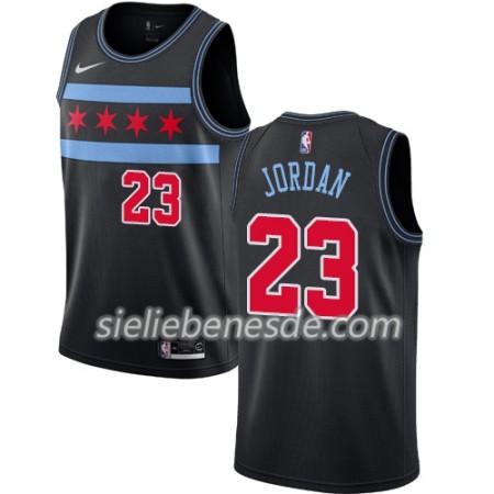 Herren NBA Chicago Bulls Trikot Michael Jordan 23 2018-19 Nike City Edition Schwarz Swingman